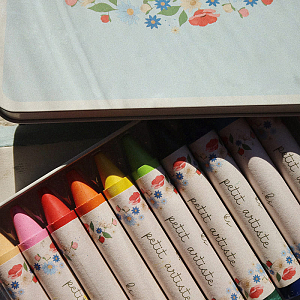 Набор цветных восковых карандашей Konges Slojd "Crayons Multi", 10 шт, мульти
